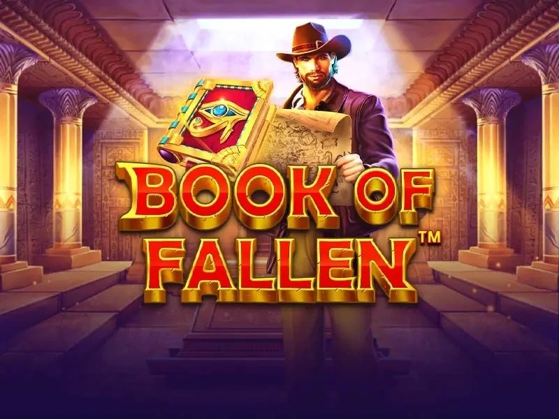 Official Slots logo: Book of the Fallen by Pragmatic Play at rewards-casino