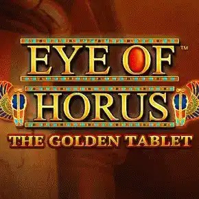 Eye of Horus The Golden Tablet Megaways online game logo by Blueprint Gaming on casinorewards.fi