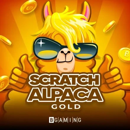 Scratch Alpaca Gold slot visual from BGAMING available on casinorewards.fi