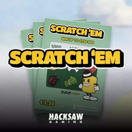 Scratch’em logo by Hacksaw Gaming rewards-casino