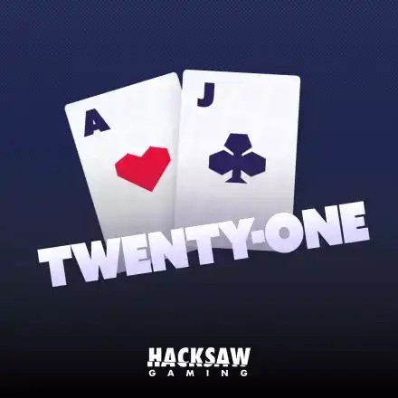 Twenty-One by Hacksaw Gaming, showcased at casinorewards.fi – game logo